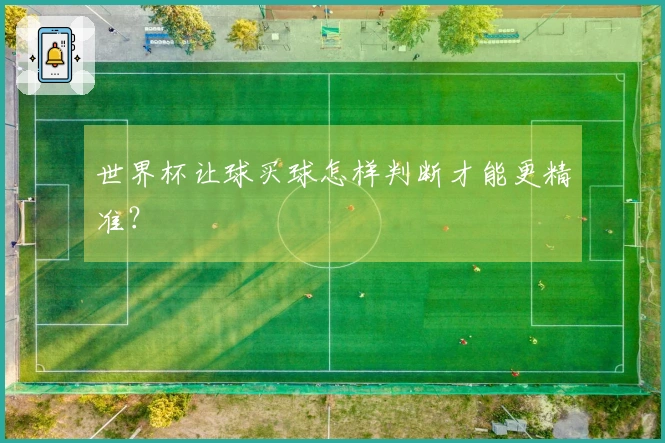 世界杯让球买球怎样判断才能更精准？