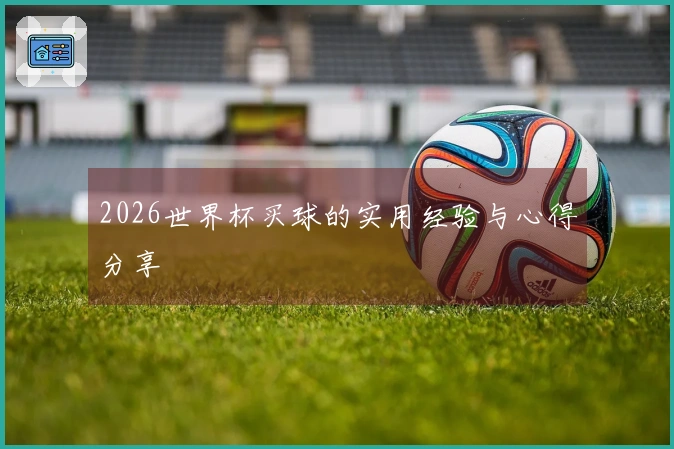 2026世界杯买球的实用经验与心得分享